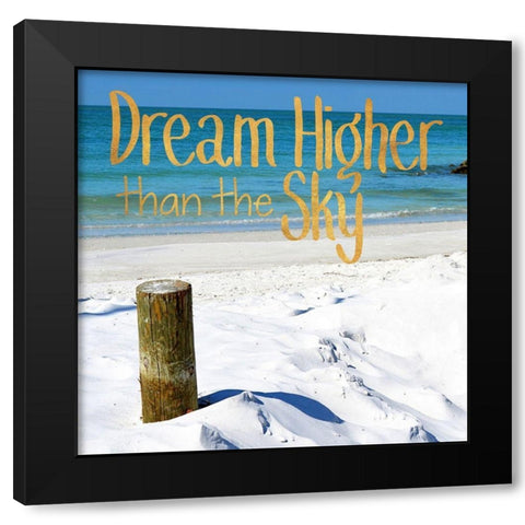 Dream High Black Modern Wood Framed Art Print with Double Matting by Peck, Gail