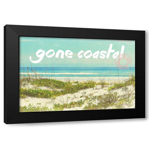 Gone Coastal Black Modern Wood Framed Art Print by Peck, Gail
