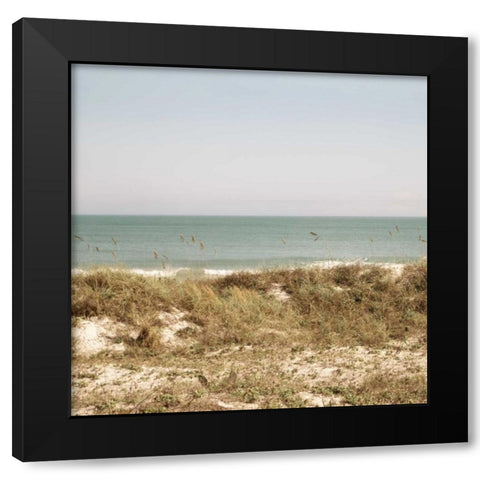 Soft Breeze Shores II Black Modern Wood Framed Art Print by Peck, Gail