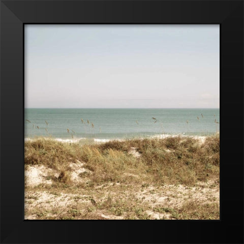 Soft Breeze Shores II Black Modern Wood Framed Art Print by Peck, Gail