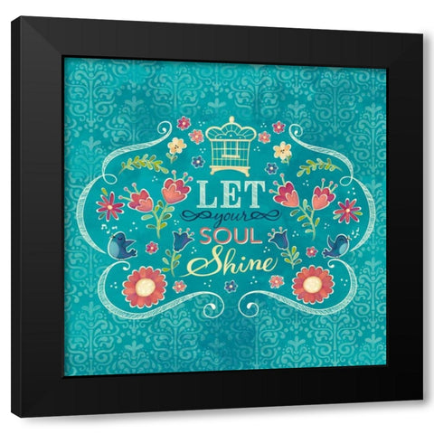 Enjoy the Little Things II Black Modern Wood Framed Art Print with Double Matting by Josefina