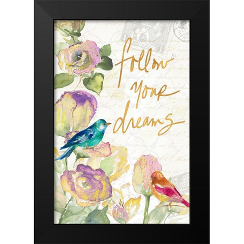 Springtime I Black Modern Wood Framed Art Print by Loreth, Lanie