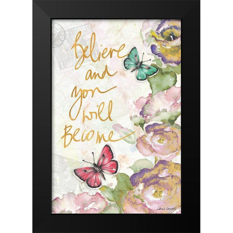 Springtime II Black Modern Wood Framed Art Print by Loreth, Lanie