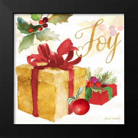 Presents and Notes III Black Modern Wood Framed Art Print by Loreth, Lanie