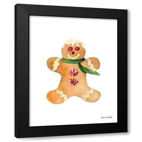 Gingerbread Man II Black Modern Wood Framed Art Print by Loreth, Lanie