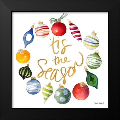 The Ornament Season I Black Modern Wood Framed Art Print by Loreth, Lanie