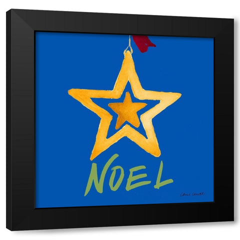 Christmas Ornaments III Black Modern Wood Framed Art Print with Double Matting by Loreth, Lanie