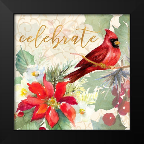 Holiday Wishes I Black Modern Wood Framed Art Print by Loreth, Lanie