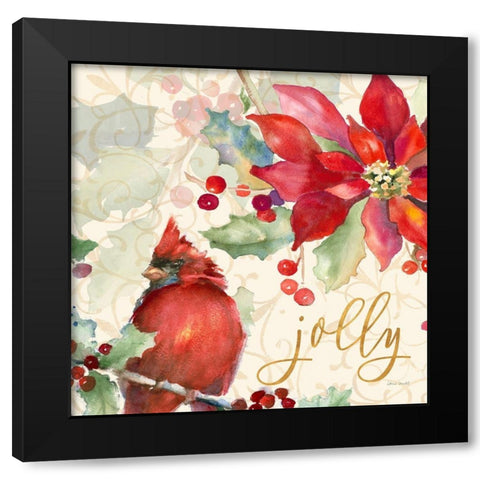 Holiday Wishes II Black Modern Wood Framed Art Print by Loreth, Lanie