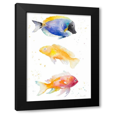 Tropical Fish I Black Modern Wood Framed Art Print with Double Matting by Loreth, Lanie