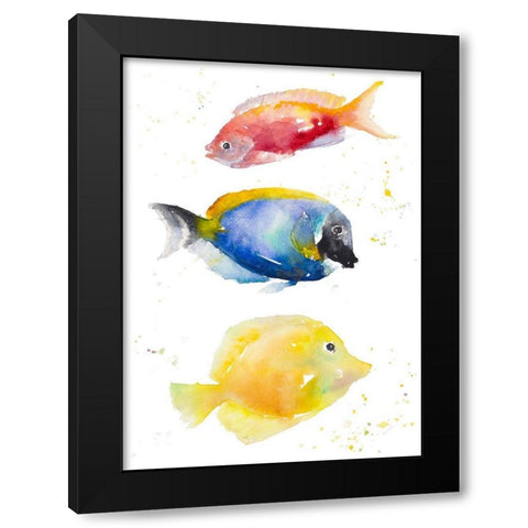 Tropical Fish III Black Modern Wood Framed Art Print with Double Matting by Loreth, Lanie