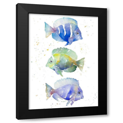 Tropical Fish IV Black Modern Wood Framed Art Print with Double Matting by Loreth, Lanie