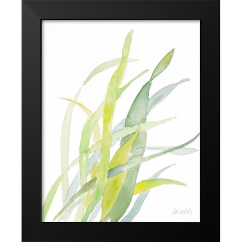 Seagrasses and Eelgrasses II Black Modern Wood Framed Art Print by Loreth, Lanie