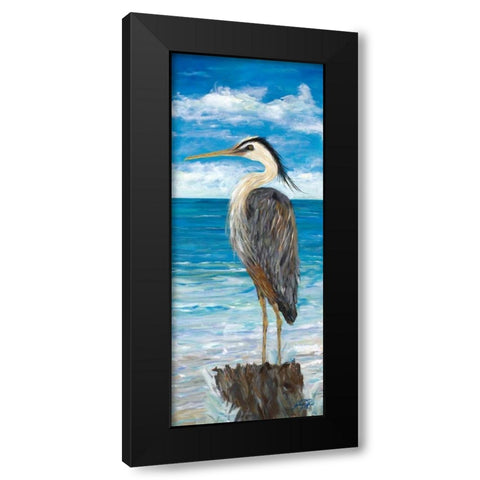 Heron In The View I Black Modern Wood Framed Art Print by DeRice, Julie