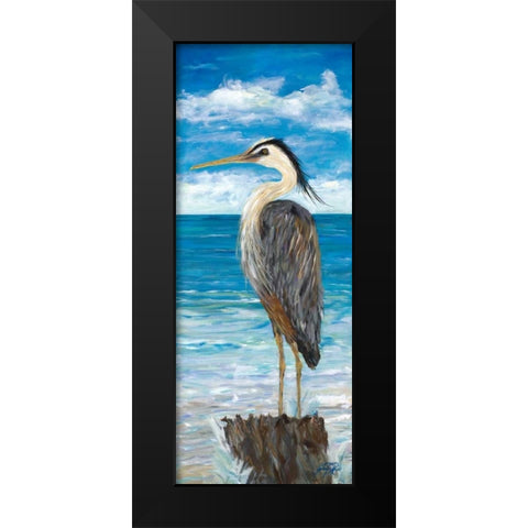 Heron In The View I Black Modern Wood Framed Art Print by DeRice, Julie