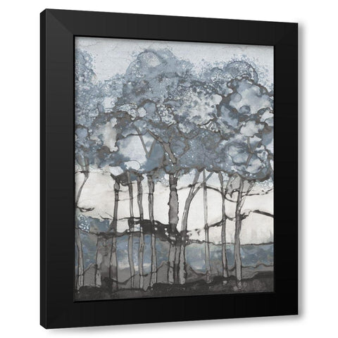 Watercolor Forest I Black Modern Wood Framed Art Print with Double Matting by Medley, Elizabeth