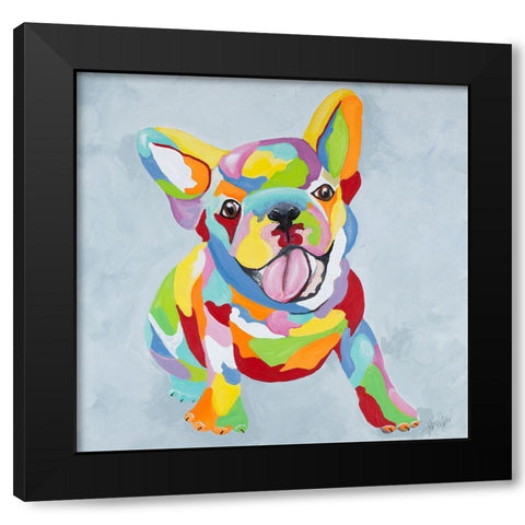 French Kiss I Black Modern Wood Framed Art Print by Ritter, Gina