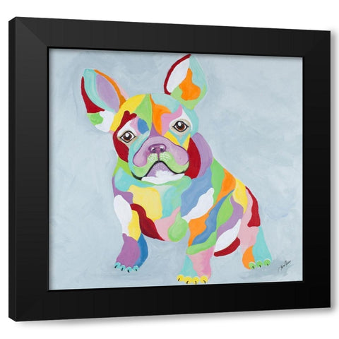 French Kiss II Black Modern Wood Framed Art Print with Double Matting by Ritter, Gina