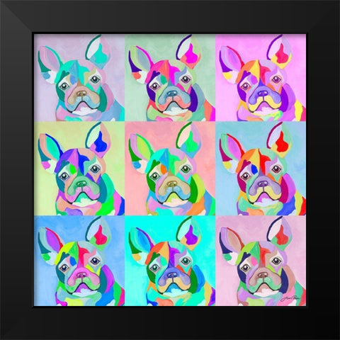 Pup Art Black Modern Wood Framed Art Print by Ritter, Gina