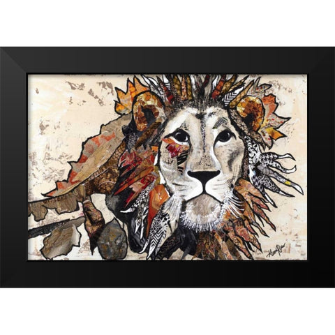 Out Of The Jungle II Black Modern Wood Framed Art Print by Ritter, Gina