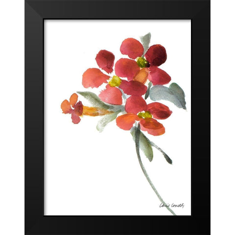 Trumpet Vine Black Modern Wood Framed Art Print by Loreth, Lanie