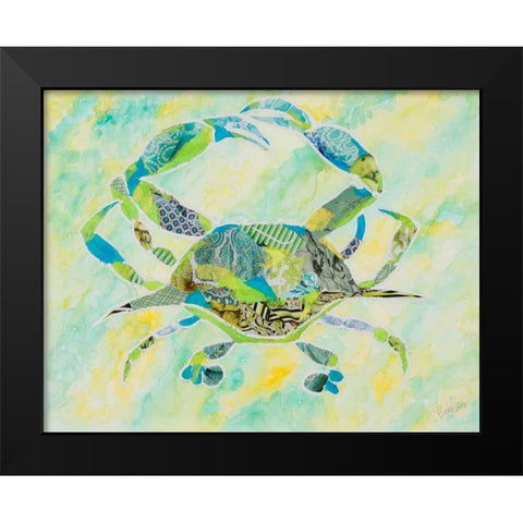 LaniKai Crab Black Modern Wood Framed Art Print by Ritter, Gina