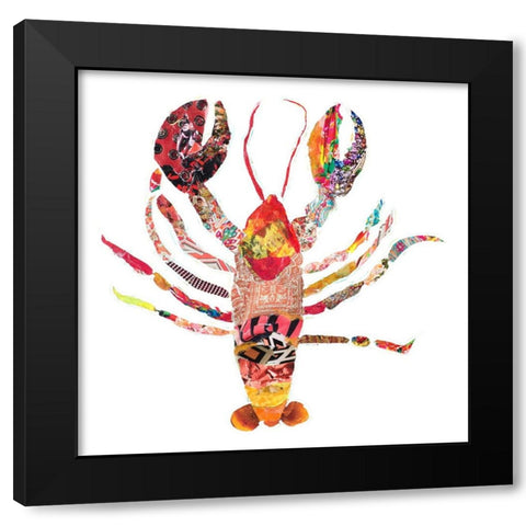 LaniKai Lobster on White Black Modern Wood Framed Art Print by Ritter, Gina