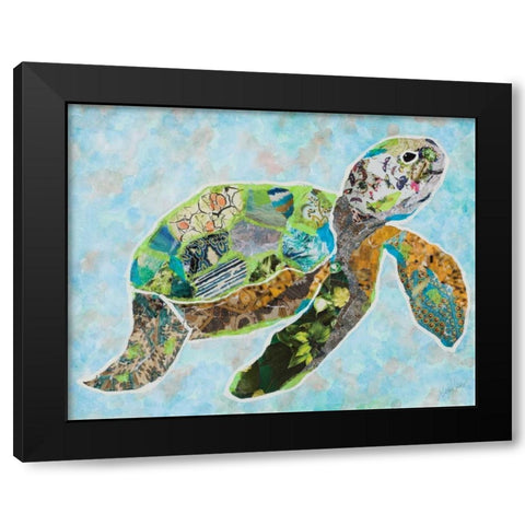 LaniKai Turtle Black Modern Wood Framed Art Print by Ritter, Gina
