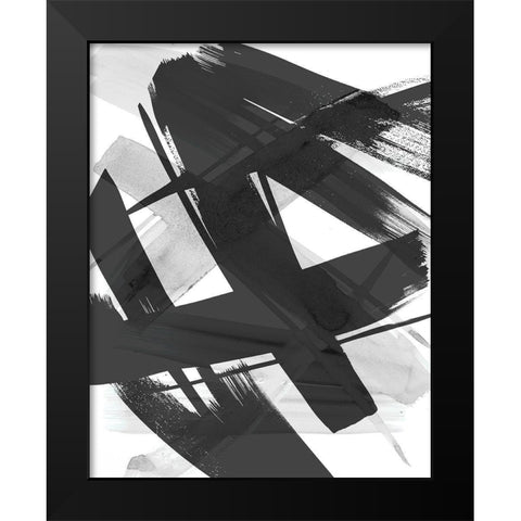 Paint Out Loud I Black Modern Wood Framed Art Print by SD Graphics Studio