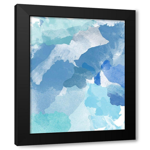 Blue Skies Black Modern Wood Framed Art Print with Double Matting by SD Graphics Studio