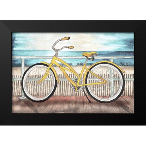 Coastal Bike Rides Black Modern Wood Framed Art Print by Medley, Elizabeth