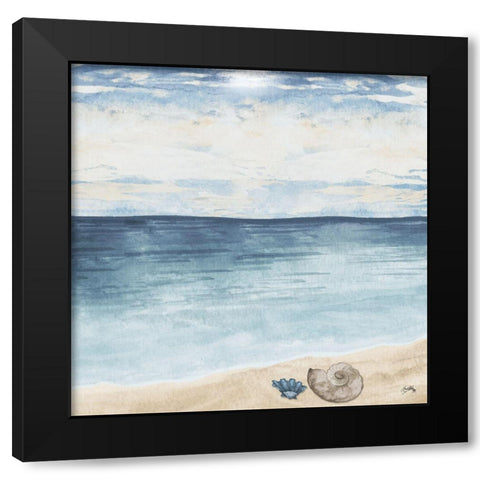 Evening Coast View II Black Modern Wood Framed Art Print by Medley, Elizabeth