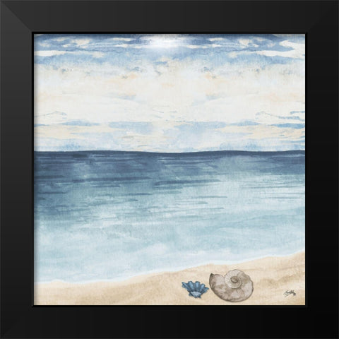 Evening Coast View II Black Modern Wood Framed Art Print by Medley, Elizabeth