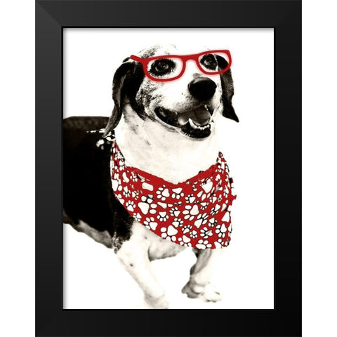 Cool Fella Black Modern Wood Framed Art Print by Navas, Emily