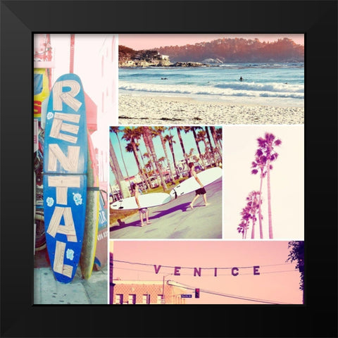 Venice Beach Kit Black Modern Wood Framed Art Print by Navas, Emily