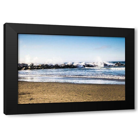Reef in the Distance II Black Modern Wood Framed Art Print by Navas, Emily