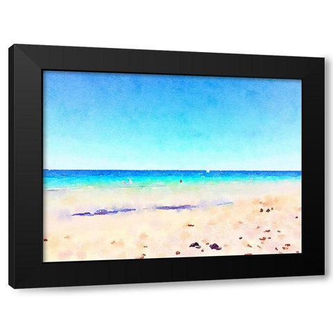 Ocean Wonder Black Modern Wood Framed Art Print by Navas, Emily