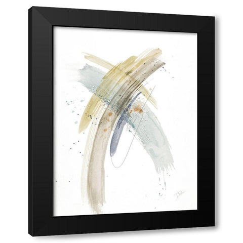 Color Wash Black Modern Wood Framed Art Print with Double Matting by Pinto, Patricia