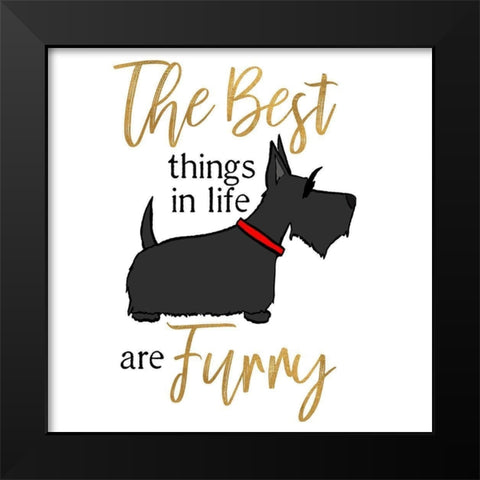 Puppy Positive IV Black Modern Wood Framed Art Print by Edwins, Hugo