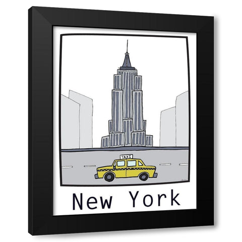 Travel the World II Black Modern Wood Framed Art Print by Edwins, Hugo