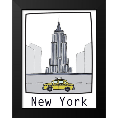 Travel the World II Black Modern Wood Framed Art Print by Edwins, Hugo