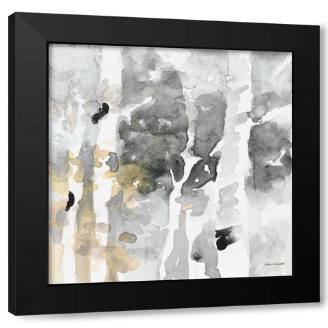 Up to the Northern Skies Grey II Black Modern Wood Framed Art Print with Double Matting by Loreth, Lanie