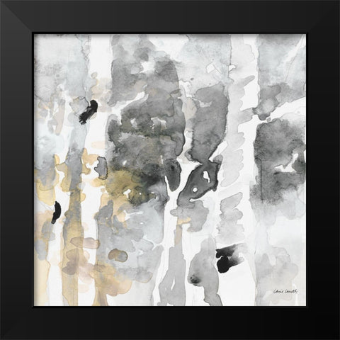 Up to the Northern Skies Grey II Black Modern Wood Framed Art Print by Loreth, Lanie