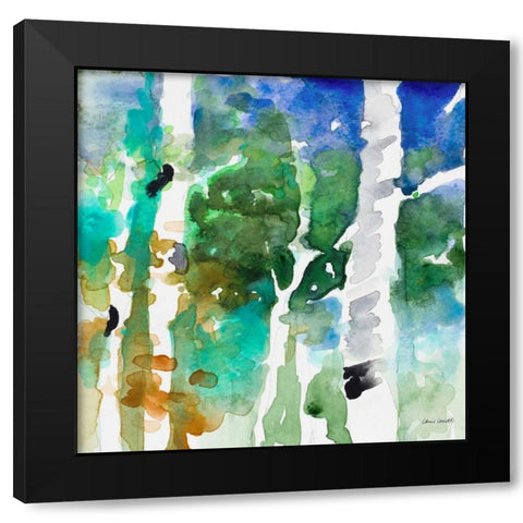 Up to the Northern Skies II Black Modern Wood Framed Art Print with Double Matting by Loreth, Lanie