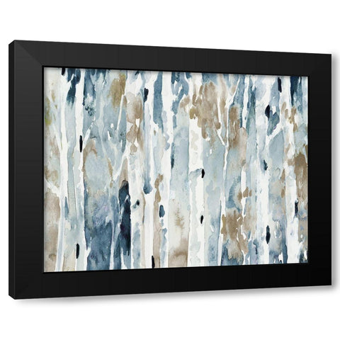 Blue Upon the Hill Black Modern Wood Framed Art Print by Loreth, Lanie