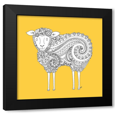 Ornate Farm IV Black Modern Wood Framed Art Print with Double Matting by Metz, Andi
