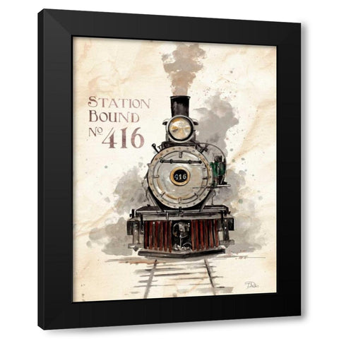 Station Bound No.416 Black Modern Wood Framed Art Print with Double Matting by Pinto, Patricia