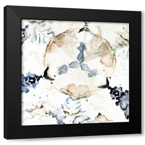 Kaleidoscope Close Up Black Modern Wood Framed Art Print by Pinto, Patricia