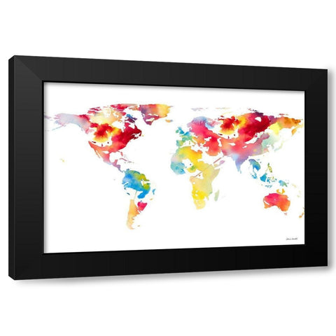 Spring Map I Black Modern Wood Framed Art Print by Loreth, Lanie