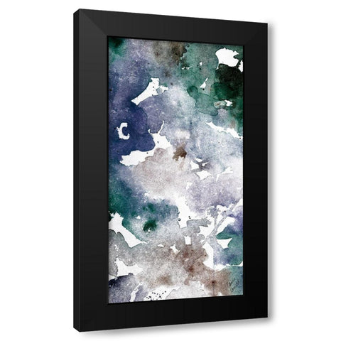 Deep Ocean Panel II Black Modern Wood Framed Art Print with Double Matting by Loreth, Lanie